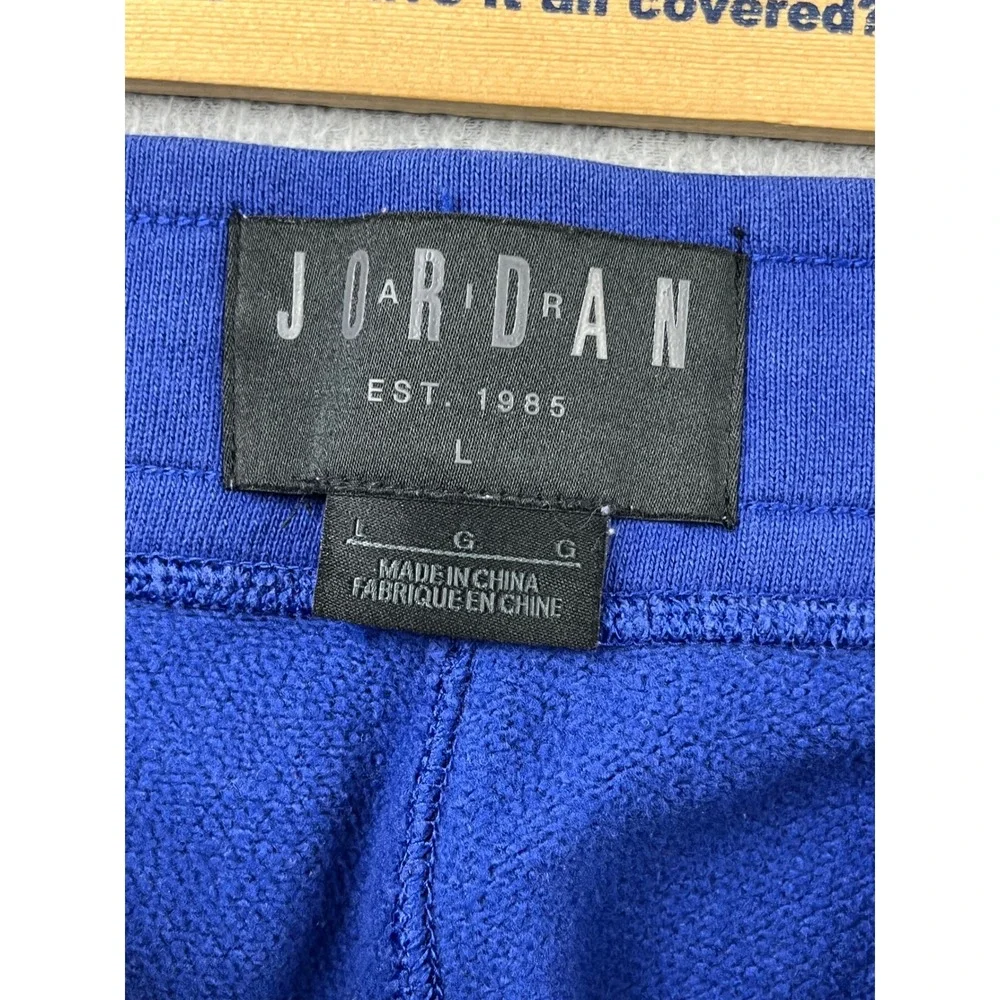 Jordan Sweatpants Mens Large Blue Jumpman Fleece Joggers 860198-455